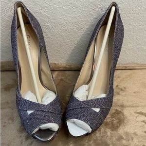 Guess purple glitter heels